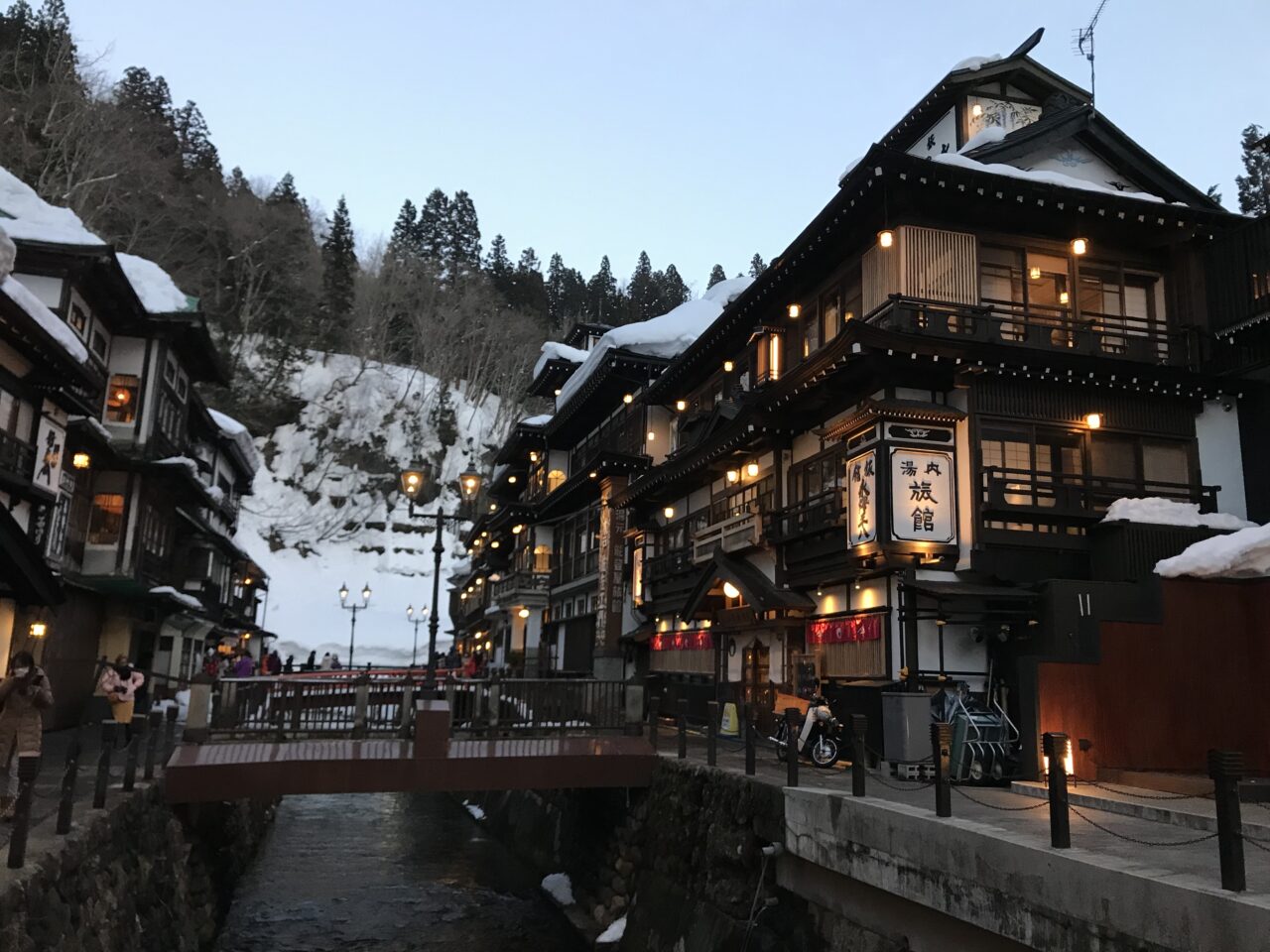 銀山温泉の町並み2