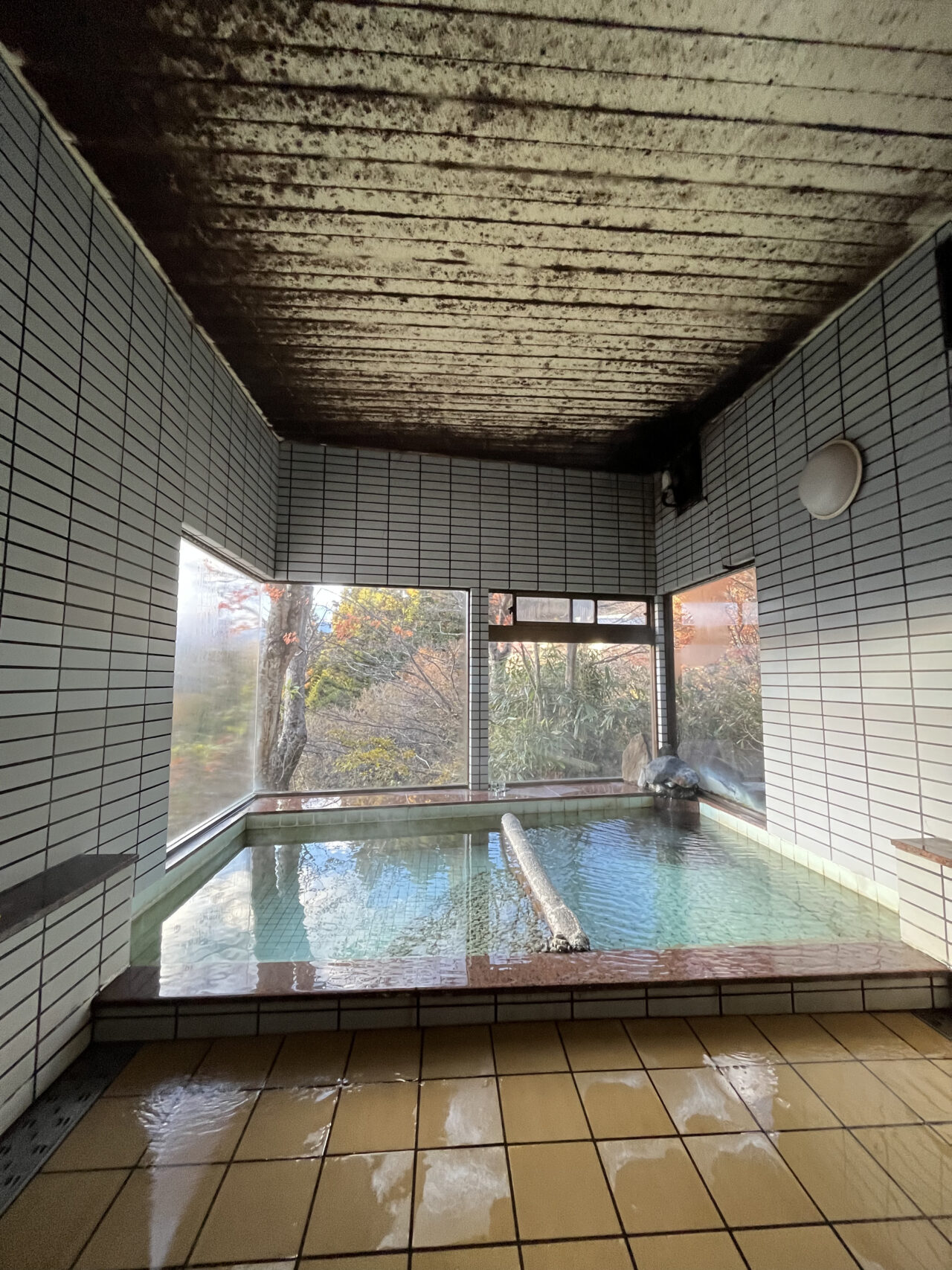 2つに分けられた内湯