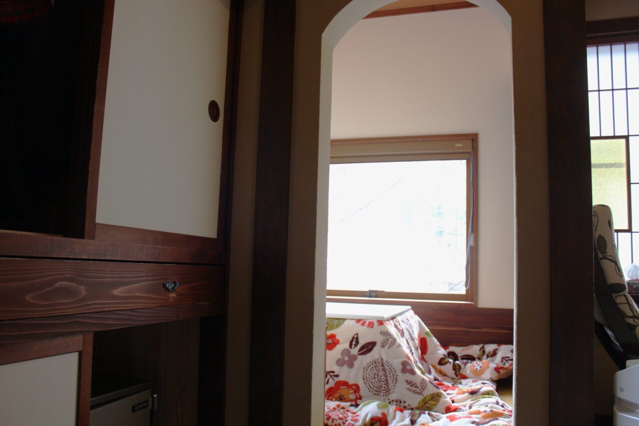 冬はこたつで暖まれる