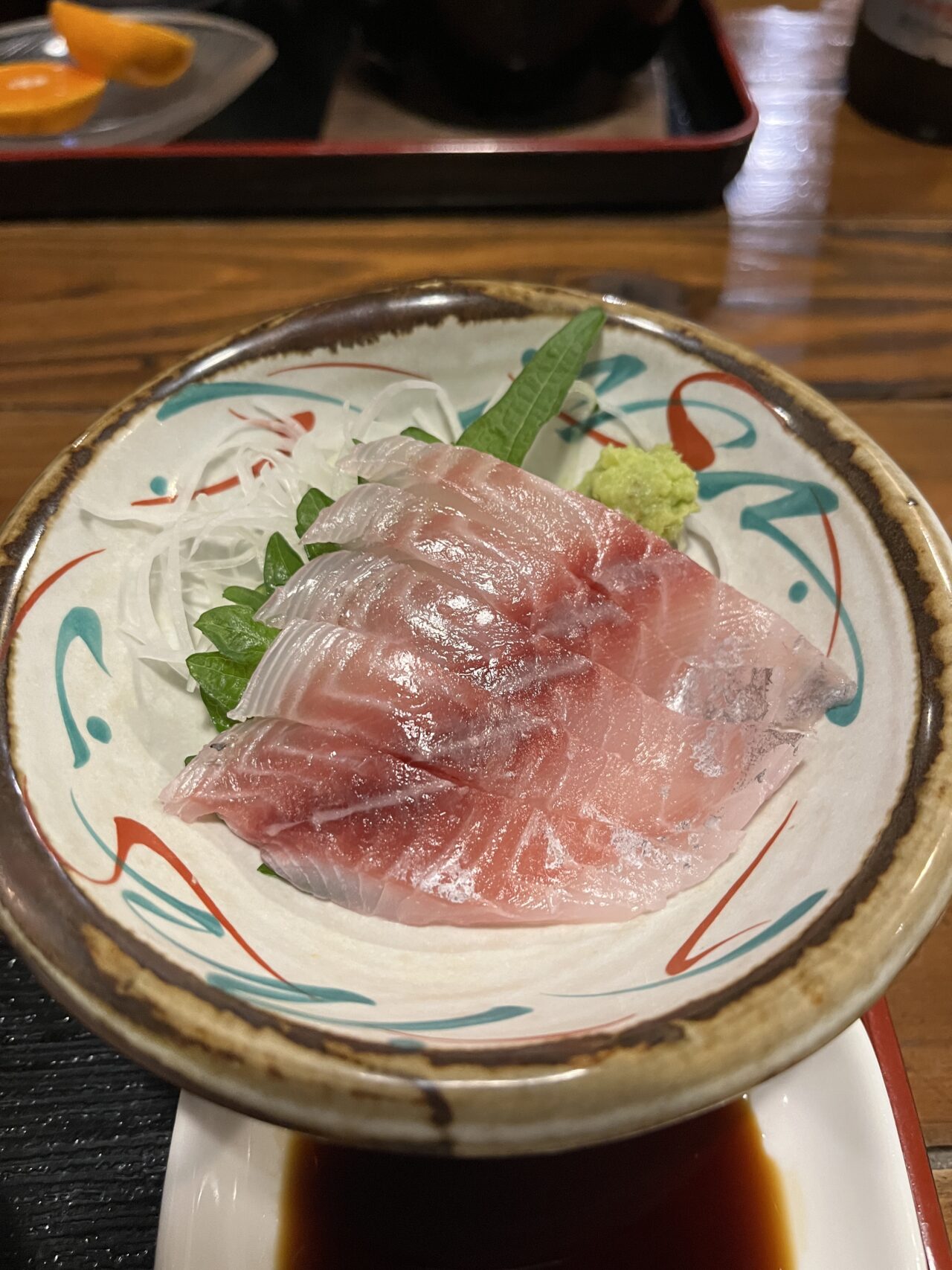 光沢感がすごいお刺身