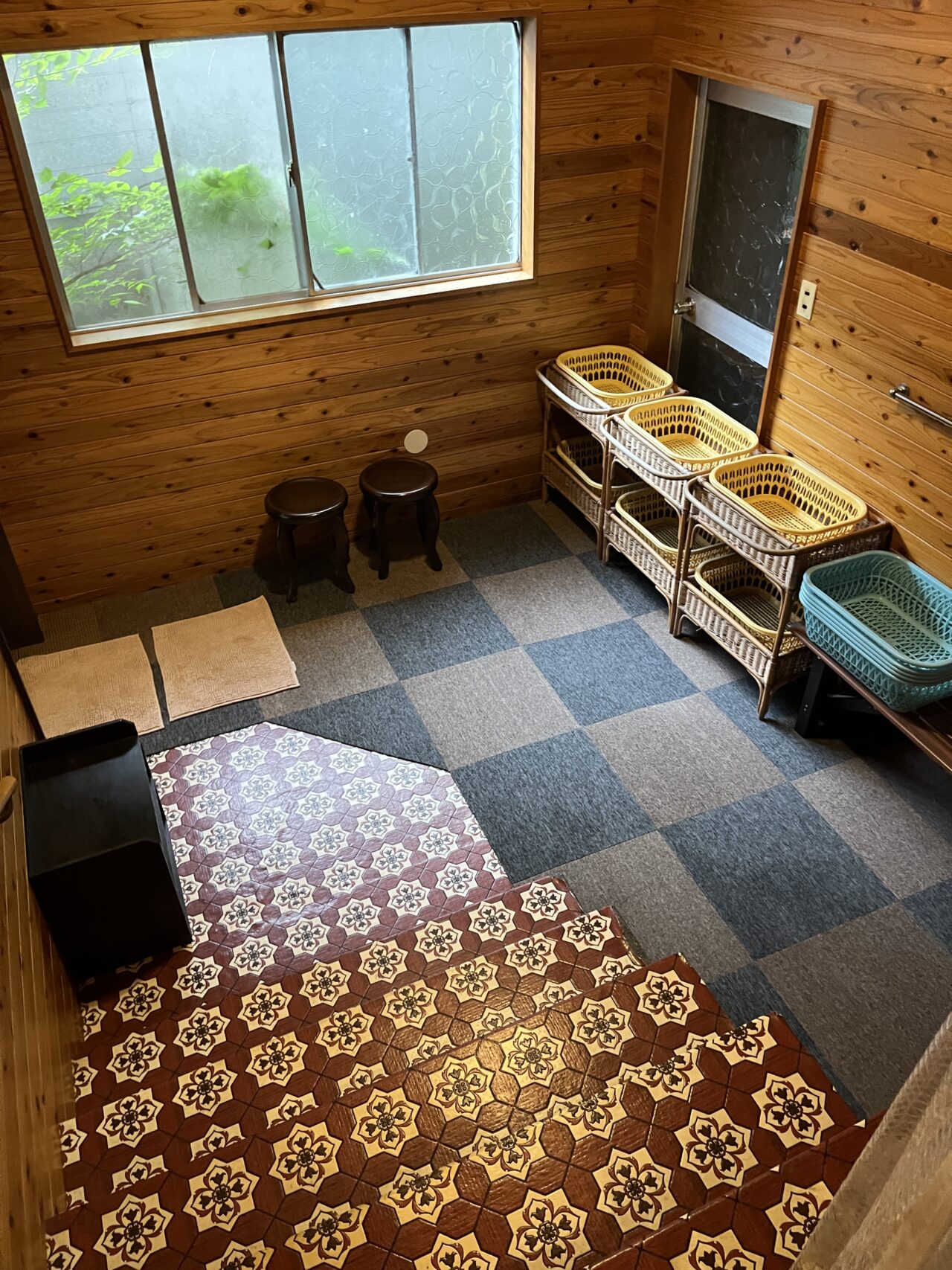 地下へと続く脱衣所