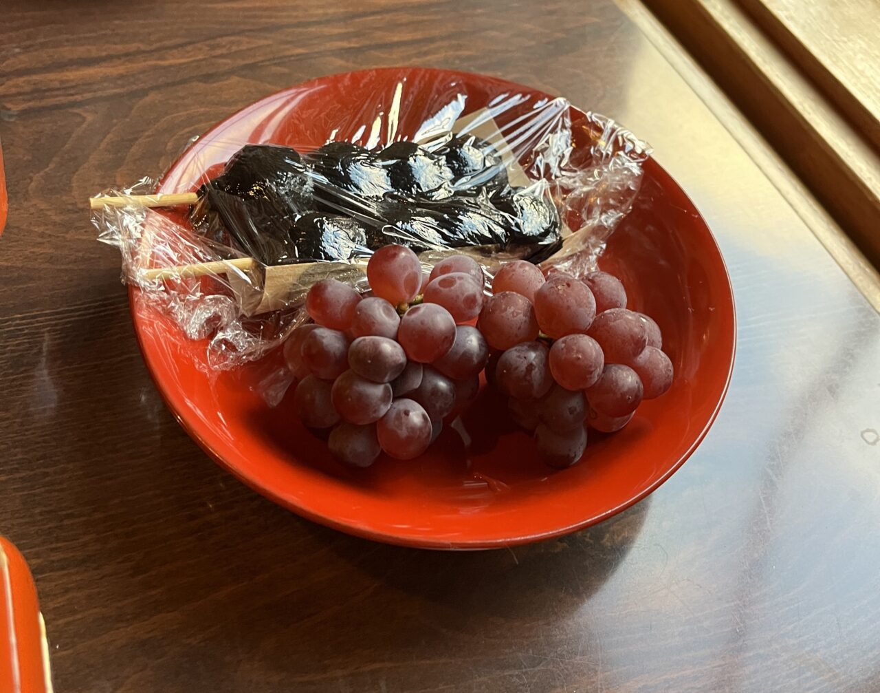 団子とぶどう